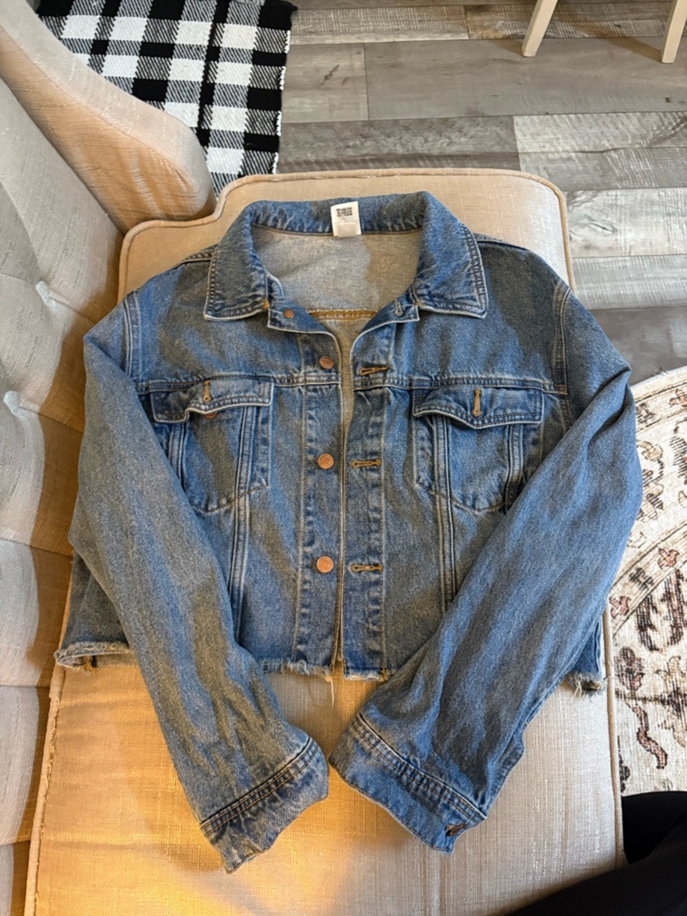 PINK Victoria's Secret Light Blue Denim Jacket